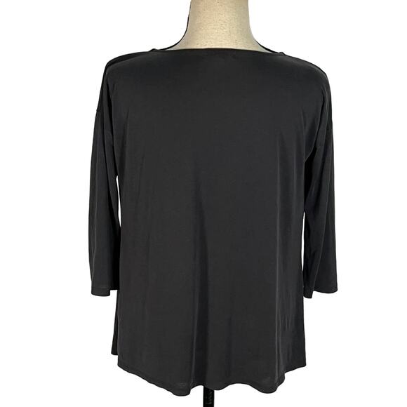 Silence & Noice Urban Outfitters Top Women's Small Gray 3/4 Sleeves Cowl Neck - Picture 4 of 8